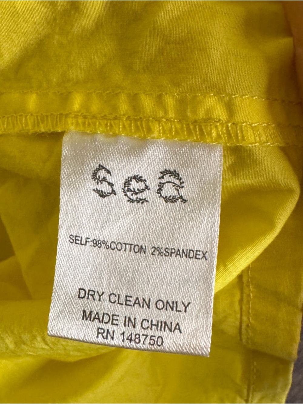 Sea New York Bright Yellow Tabitha Poplin Cotton Dress Size 4 - Picture 4 of 12